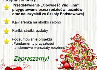 Zapraszamy na spotkanie przedświąteczne!