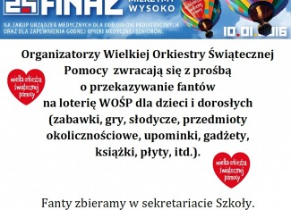 Przekaż fanty na loterię WOŚP!