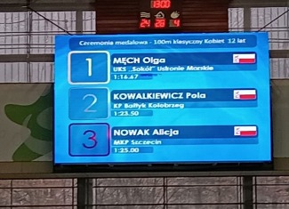 Olga podwójną złotą medalistką mistrzostw województwa!