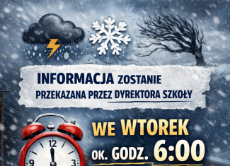 Informacja dotycząca zajęć w szkole 27 stycznia